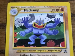 Pokemon Wotc Black Star Promo # 43 Machamp *nice looking card check pictures* - Image 2