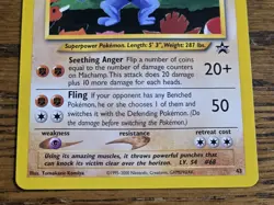 Pokemon Wotc Black Star Promo # 43 Machamp *nice looking card check pictures* - Image 3
