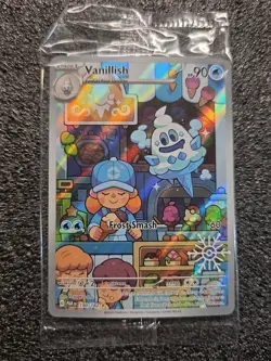 Vanillish 190/182 Holiday 2025 Snowflake Stamp Promo SEALED Pokemon TCG Card - Image 1