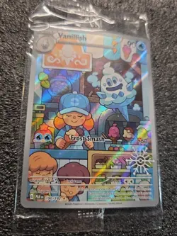 Vanillish 190/182 Holiday 2025 Snowflake Stamp Promo SEALED Pokemon TCG Card - Image 2