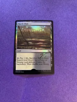MTG Magic Marsh Flats FOIL Signed Artist Proof Modern Masters 2017 Izzy - Image 1