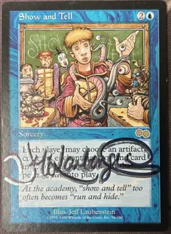 Show and Tell Urza's Saga Signed Jeff Laubenstein Autograph Mtg Magic Signed/Aut - Image 1