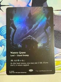 2025 MTG Edge Of Eternities Watery Grave Borderless Foil #286 - Image 1