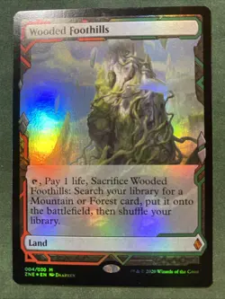 Wooded Foothills - Zendikar Rising Expeditions FOIL Mtg - Image 1