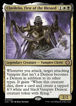 Mint/Near-Mint, English - 4 x MTG Clavileno, First of the Blessed - Foil Command - Image 1