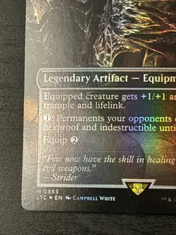 MTG MORGUL-KNIFE SHADOWSPEAR 353 LORD OF THE RINGS COMMANDER LTC FOIL Mint - Image 5