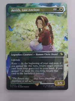 MTG Aerith, Last Ancient Commander: Final Fantasy Chocobo Track Foil Rare - Image 1