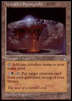 Heavy Played, English - 1 x MTG Volrath's Stronghold Stronghold - Image 1