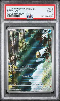 2023 POKEMON MEW EN-151 | ILLUSTRATION RARE PSYDUCK 175 PSA 9 - Image 1