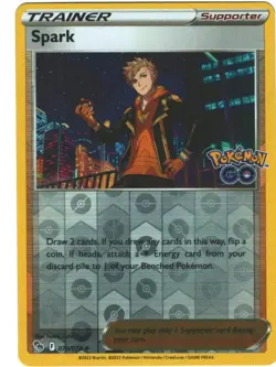 Spark 70/78 Pokemon GO Reverse Holo Uncommon Pokemon TCG 070/078 - Image 1