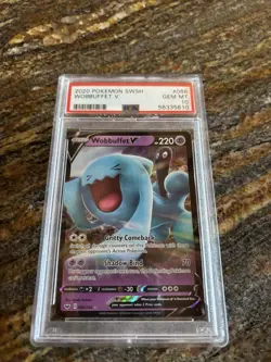 PSA 10 Wobbuffet V GEM MINT 086/202 Pokemon SWSH Sword & Shield Ultra Rare 2020 - Image 2