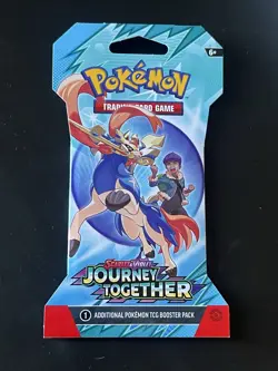 1 Pokemon SV09 Journey Together Sleeved Booster Pack - Random Art - Image 1