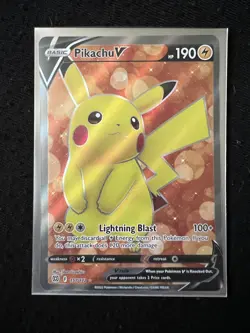 Pokemon TCG Pikachu V Sword & Shield: Brilliant Stars 157/172 Holo Ultra Rare - Image 1