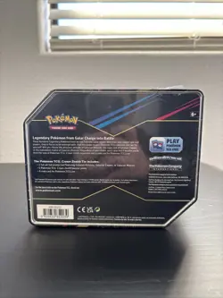 Pokemon CROWN ZENTIH GALARIAN MOLTRES TIN Sealed 5 Crown Zenith Packs & Promo 🔥 - Image 3