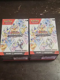 Pokemon TCG Prismatic Evolutions Booster Bundle New Sealed Lot Of 2 (12 Packs) - Image 1