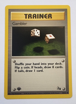 1999 Pokemon TCG 1st Edition Trainer Gambler 60/62 - Image 1