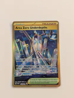Pokemon TCG Area Zero Underdepths 174/142 Sv07: Stellar Crown Gold Hyper Rare NM - Image 1