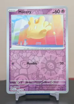 Pokemon Milcery #064/142 English Stellar Crown Reverse Holo - Image 1