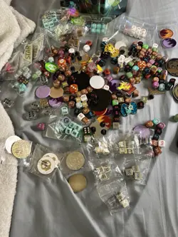 Pokemon TCG Huge Lot Of Pokemon Dice/coins/pins Metal And Plastic - Image 1