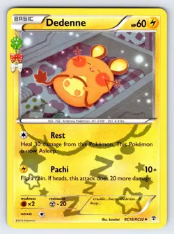 Dedenne RC10/RC32 XY Generations Set 20th Anniversary Pokemon Radiant Collection - Image 1
