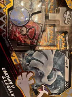 Pokemon TCG Crown Zenith Lugia V Unown v Special Collection Box Sealed - Image 4