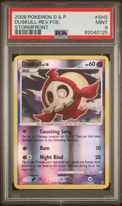 2008 Pokemon Diamond & Pearl Duskull SH2 PSA 9 Rev Foil Stormfront - Image 1