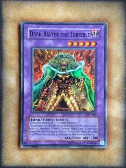 Yugioh Dark Balter the Terrible LOD-002 Super Rare MP - Image 1