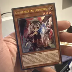 Yu-Gi-Oh! TCG German Ultimate Rare Ghost Ogre & Snow Rabbit OP05-EN001 Near Mint - Image 1