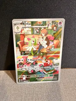 Pokemon TCG Kirlia Scarlet & Violet Base Set Holo Illustration Rare Card 212/198 - Image 1