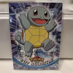 Pokemon Card - Topps Squirtle 1999 Series 1 TV Animation Edition Blue Logo #07 - Image 1