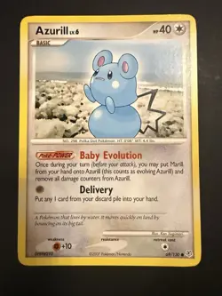 Pokemon TCG Azurill 69/130 Diamond & Pearl Non-Holo Card - Image 2