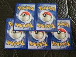 1ST EDITION Fossil Set 1999 - QTY-(5) Slowpoke Pokemon Card #55/62: Never Played - Image 2