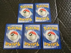 1ST EDITION Fossil Set 1999 - QTY-(5) ZUBAT Pokemon Card #57/62: Never Played - Image 2