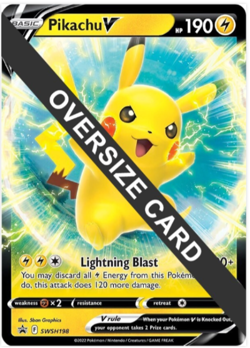 Pikachu V SWSH198 Jumbo Cards Holo - Image 1