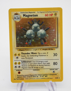 Pokemon: Magneton Original Base Set Holo 9/102 - Unlimited Rare Foil Card NM - Image 1