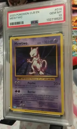 PSA 10 Mewtwo 014/034 Pokemon Classic Collection English Holo Graded Card - Image 1