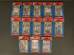 Pokemon Sun & Moon 3-card 2pk Blisters (Cosmic Team Up Unbroken Guardian) Sealed - Image 1
