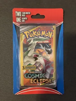 Pokemon Sun & Moon 3-card 2pk Blisters (Cosmic Team Up Unbroken Guardian) Sealed - Image 3