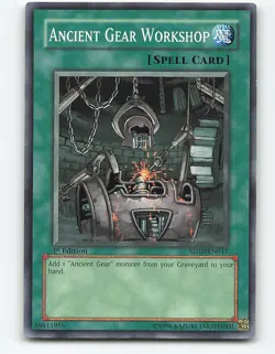 Ancient Gear Workshop #SD10-EN017 1st Edition Yugioh Card - Image 1
