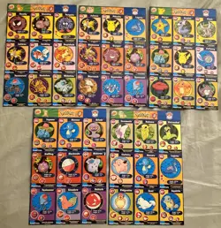 1999 BURGER KING ~ POKEMON CARDS UNCUT SHEETS COMPLETE FULL 20 PAGE SET NM / M - Image 4