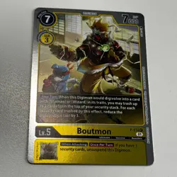 P-074 Boutmon Promo Mint Digimon Card NM - Image 1