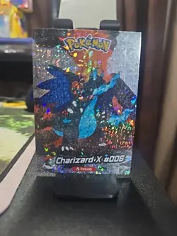 Charizard#06 Stained Glass Holo Crystal Peru card - Image 1