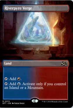 FOIL Riverpyre Verge (Borderless) Aetherdrift DFT Normal NM pack fresh - Image 1