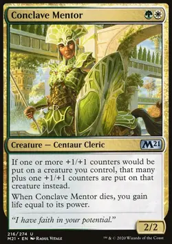 MTG Magic the Gathering Conclave Mentor (216/417) Core Set 2021 LP - Image 1