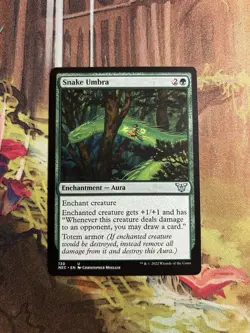 MTG Snake Umbra ** Neon Dynasty Commander ** English NM - Image 1