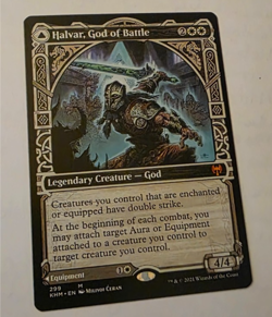Halvar, God of Battle SHOWCASE Kaldheim MTG Magice the Gathering - Image 1