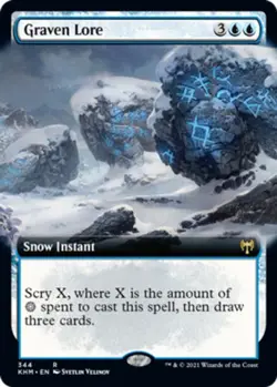 1 x Graven Lore - Extended Art - Kaldheim - NM-Mint - MTG - Image 1