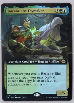 1x Tawnos, the Toymaker *Extended Art Foil* - The Brothers' War - Near Mint - Image 1