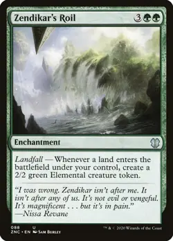 ZNC ZENDIKAR'S ROIL 1x Rare Magic Zendikar Rising Commander MTG EX - Image 1