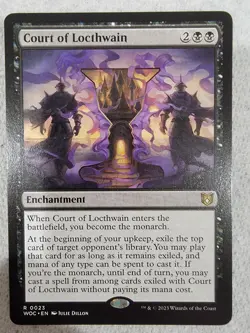 Magic the Gathering: Court of Locthwain Commander: Wilds of Eldraine Regular - Image 1